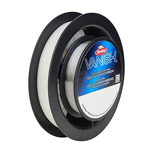 SpiderWire Ultracast Braid Vanish Fluorocarbon Dual Spool, 20lb Translucent Braid with 40lb Clear Fluoro Leader
