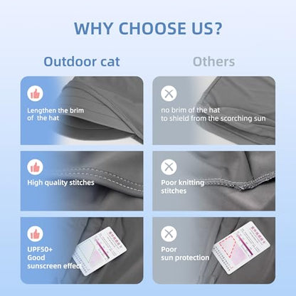 Cooling Breathable Balaclava Full Face Mask with Wide Brim Sun UV Protection Hood for Men Women Fishing Motorcycle Skiing - color: Light Gray