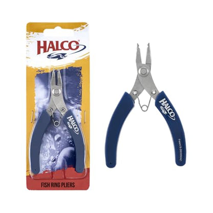 Halco Pliers Fish Ring ,Silver, Blue