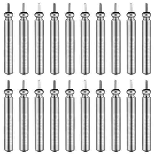 Glooglitter 20 Pcs Fishing Bobbers Battery Cr425 Rechargeable Float Battery for LED Light Tips Lighted up Night Bobber Glow Sticks Fishing Float Accessories Tackles