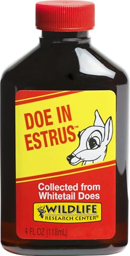 Wildlife Research Center Doe in Estrus, Powerful Sexual Attractor for Whitetail Bucks, Doe Urine Scent Lure with Estrus Secretions – 4 FL OZ - color: 4 FL OZ