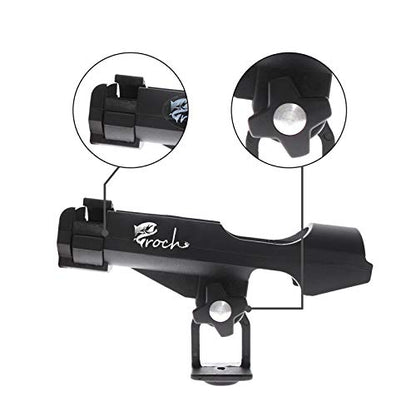 Croch Fishing Rod Holder Boat Rods Holder Folding Holder with Large Clamp Opening 360 Degree Adjustable Fishing Rod Racks Fishing Rod Holder 2 pcs