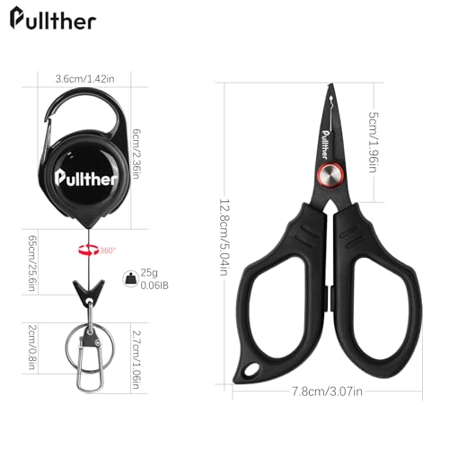 Stainless Steel Fishing Pliers,Fish Pliers with Retractor