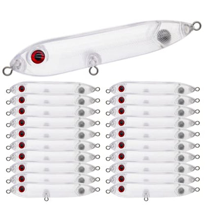 10pcs/20pcs Fishing Blanks Lures Kit Fishing Topwater Unpainted Swimbait Unpainted Crankbaits Hard Baits DIY Lure for Bass Salmon Trout Saltwater and Freshwater - color: B: 20pcs 0.35oz/10g
