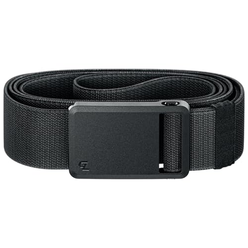 Groove Life Groove Belt Ultra – Men's Golf Belt, Stretch, Magnetic Buckle, Adjustable, Comfortable, Golf - color: Black, size: Large (37-40")
