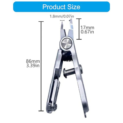 Retractable Fishing Line Cutter Tool Stainless Steel Braided Line Scissors for Anglers Fishing Enthusiasts Clippers Cutter Tool