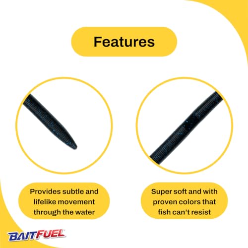BAITFUEL Ion, 4-Inch - color: Blue Black Flake