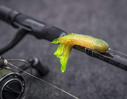 Berkley PowerBait Power Tube Fishing Soft Bait - color: Green Pumpkin, size: 3 1/2" (8 Count)