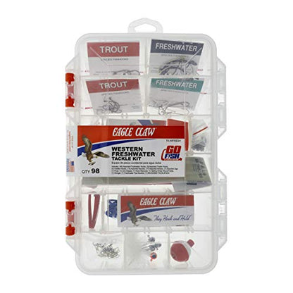 Eagle Claw E.C. Western Fresh Water Tackle Kit,98 Piece | fishing-tackle-boxes