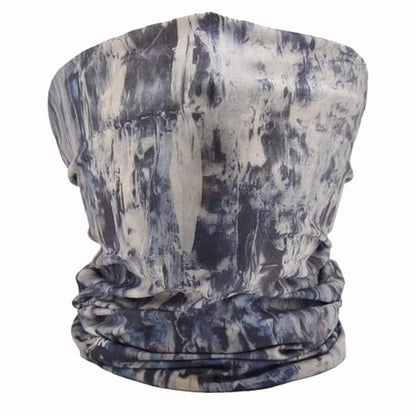 Neck Gaiter Fishing Face Gator Sun Protection & Wind-proof For Fishing Hiking Cycling Camping Yard Work Bandana Mask - color: Flower Gray