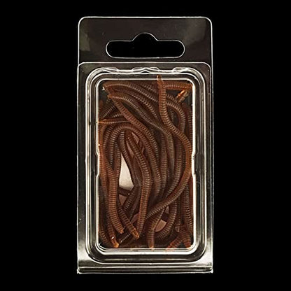 Lures Baits Soft Artificial Earthworm Freshwater Saltwater Bass Soft Lures Fishing Accessories Lifelike-Fake Bloodworm-grub - color: 3.5cm50 pack wine re