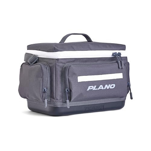 Plano Weekend 3600 Tackle Bag, Cutting-Edge Fishing Tackle Bag, Molded Waterproof Base, Spacious Storage, Die Cut Tool Sleeves, Daisy Chain Attachment Points - color: Slate, style: 3600 Tackle Case