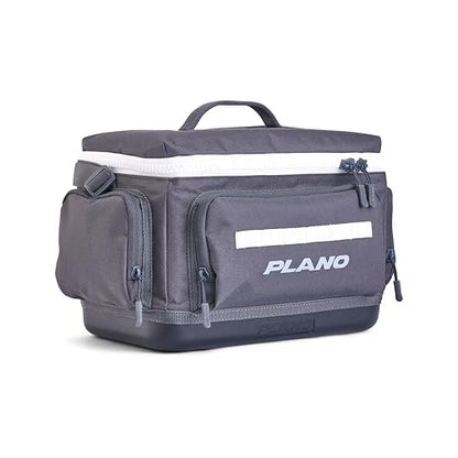Plano Weekend 3600 Tackle Bag, Cutting-Edge Fishing Tackle Bag, Molded Waterproof Base, Spacious Storage, Die Cut Tool Sleeves, Daisy Chain Attachment Points - color: Slate, style: 3600 Tackle Case