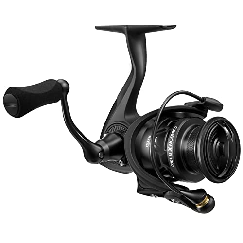 Piscifun Carbon X II Ultralight Spinning Reel, Light to 5.5oz | 10+1 BB, upgraded carbon frame rotor, 22lb Max Drag, 5.5oz lightweight design, smooth freshwater fishing performance - size: 1000