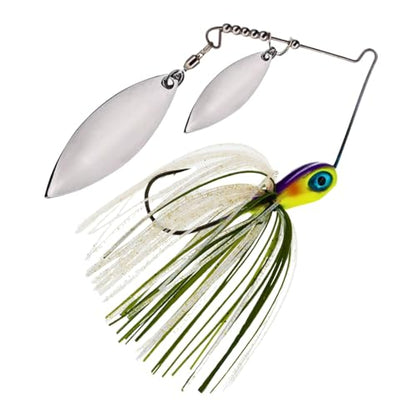Reaction Tackle Spinner Bait, Compact Profile Fishing Lure with Flash and Vibration for Bass, Trout, Pike, Salmon and Walleye (3-Pack) - color: Sunrise, size: 1/2 Oz