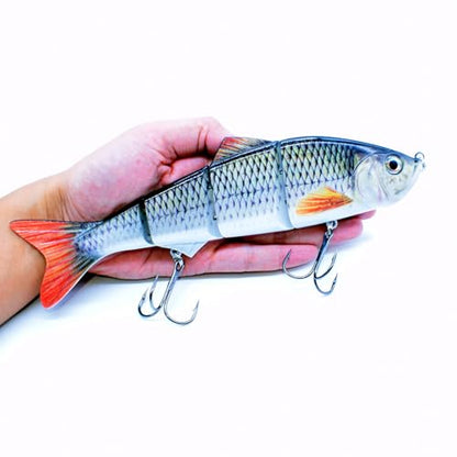 Fishing Lure Swimbait Crankbait Trout Bass Catfish Muskie Bait Fishing Accessories Fishhook Hunting - color: Minow-10''-1PCS-A