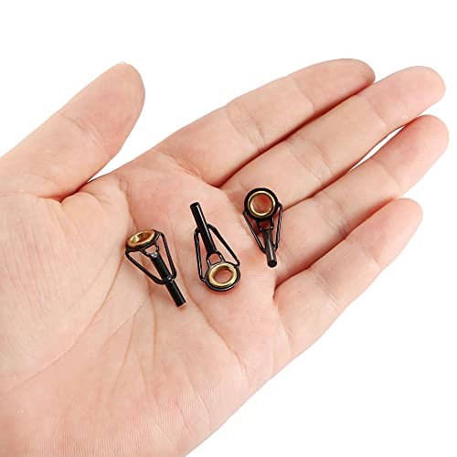 PATIKIL Fishing Rod Tips Repair Kit Stainless Steel Ring Guide for Saltwater Freshwater Fishing - size: 2.4mm
