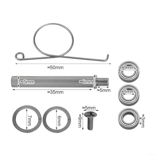 Fishing Reel Handle Knob Bearing Washer Screw Gasket Assembly Tool Parts for Freshwater Fishing Metal Shaft Repair Kit - size: 9*5*3