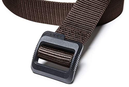 CQR Tactical Belt, Military Style Heavy Duty Belt, Webbing EDC Quick-Release Buckle - color: 2pack Dura Nylon Black/Brown, size: XX-Large