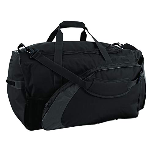CHAMPRO Varsity Football Equipment Bag With Shoulder Carry Strap, Laundry and Helmet Bags - color: BLACK