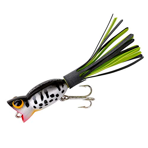 Arbogast Hula Popper Topwater Bass Fishing Lure - color: Coach Dog, size: 1 3/4 in, 1/4 oz