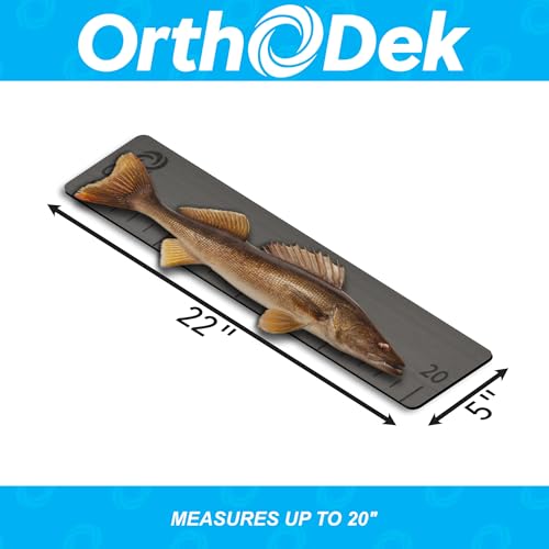 20" Fish Ruler for Boats, Laser Engraved Peel and Stick EVA Foam Fish Measuring Board, Fishing Measurement Tape for Fishing Boats, Yachts, Kayaks (Gray) - color: Gray