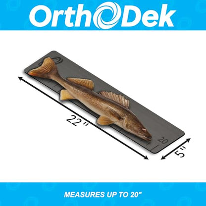 20" Fish Ruler for Boats, Laser Engraved Peel and Stick EVA Foam Fish Measuring Board, Fishing Measurement Tape for Fishing Boats, Yachts, Kayaks (Gray) - color: Gray