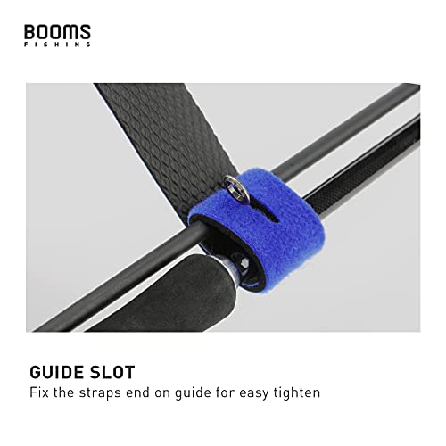 Booms Fishing RS3 Fishing Rod Wrap Pole Straps， Hook & Loop Fishing Rod Belts, Fishing Rod Ties for Casting Rods, Spinning Rods and Fly Rods - style: C: Blue_9.6"_6pack