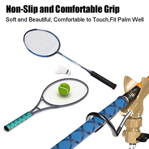 3.3 FT Dia 1.6'' Fishing Rod Shrink Wrap Tubing Heat Shrink Grip Non Slip Waterproof Hand Grip Wrap, Blue - size: Dia 40mm-1.6''(3.3 feet,Blue)