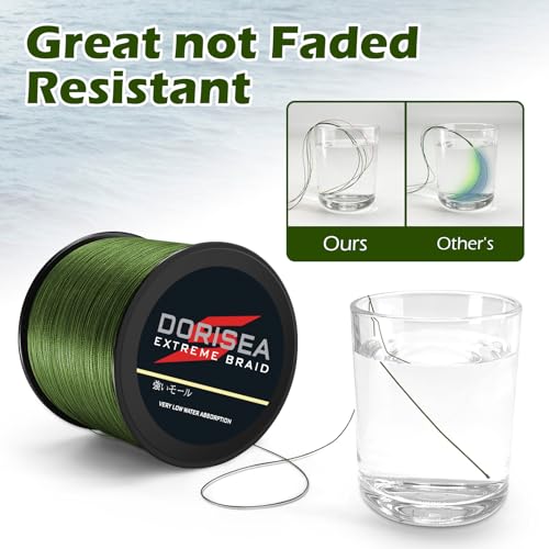 Extreme Braid 100% Pe Moss Green Braided Fishing Line 109Yards-2187Yards 6-550Lb Test Fishing Wire Fishing String Incredible Superline Zero Stretch - size: 100m/109Yards 500lb/2.0mm(16Strands)