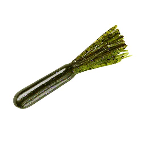 YUM Tube Soft Plastic Bass Fishing Lure - Designed Specifically for Bass, 4 Inch Length, 6 per Pack - color: Melon Candy
