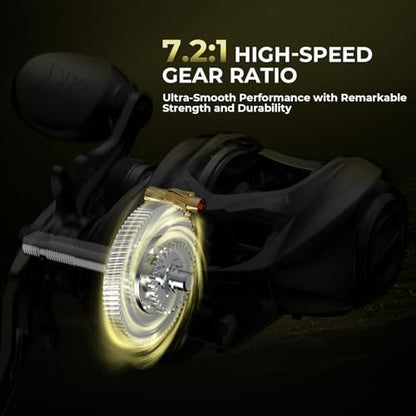 KastKing Spartacus Defender Twin-Tip Fishing Rod and Reel Combo, Spinning & Baitcaster Combo, KastFlex IM7 Graphite 2-Piece Blanks with Backup Tip Section, PTS System, EVA Handles - style: Cast: Left Reel, 7'0"- M Rod (2pcs+ Extra Tip)