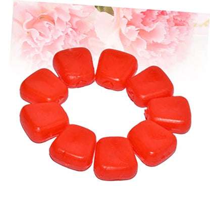 Totority 50Pcs Simulation Floating Fish Lures Artificial Corn Baits for Carp Fishing Reusable PVC Material Freshwater Saltwater Use Red