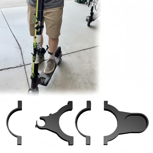 Scooter Fishing Rod Holder Compatible with GoTrax GX2/G2, Universal Quick-Release Mount for Spinning, Baitcasting & Fly Rods, Lightweight Adjustable Fishing Gear Accessory for Electric Scooters