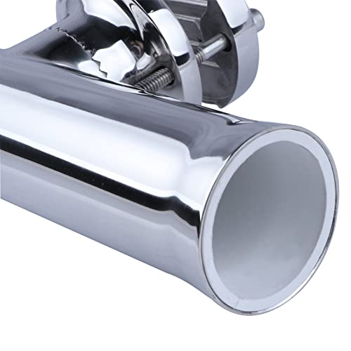 Fishing Rod Holders for Boat, 2 Pack Stainless Steel Tournament Style Boat Rod Holder Clamp for Boat 1-1/4" to 2" Rail with Gimbal Pin