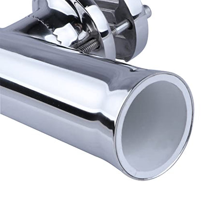 Fishing Rod Holders for Boat, 2 Pack Stainless Steel Tournament Style Boat Rod Holder Clamp for Boat 1-1/4" to 2" Rail with Gimbal Pin