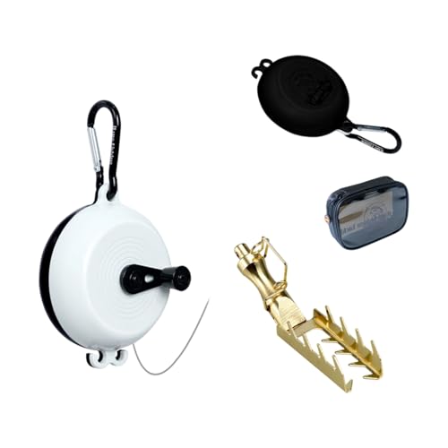 Fishing Lures Device Hard Baits Equipment with 30M Line Fishing Baits Retrievers Savers Accessories Tackle Recovery Tool - color: black and white