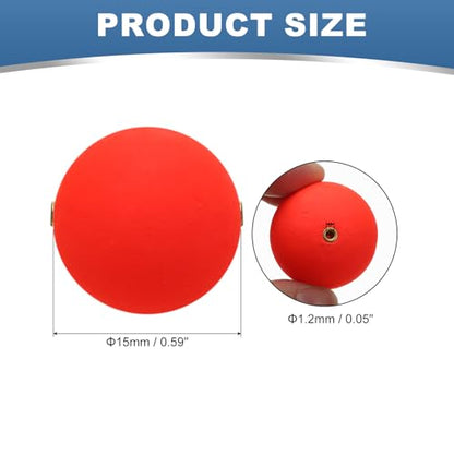 PATIKIL Fishing Bobbers Floats, Fishing Rig Float Round Slip Responsive Pompano Floats Buoy Rig Stoppers - size: 0.6 Inch