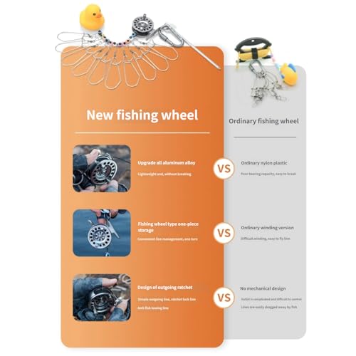 Live Fish Holder Stringer with Stainless Steel Chain and Reel Tackle Fishing Holder Buckle Set with Reel - color: 5 buckles, size: 7m