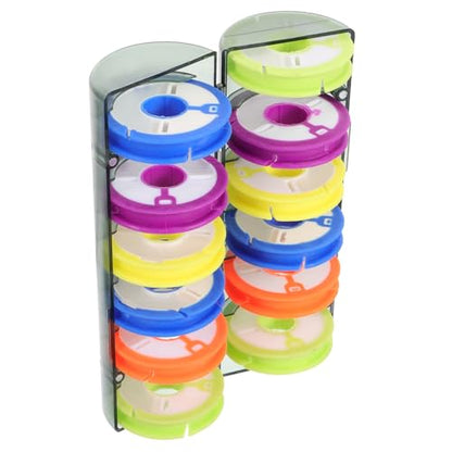Fishing Line Storage Organizer Box with Spools Portable Fishing Reel Case for Management Durable Material Lightweight and Practical Tackle Accessory