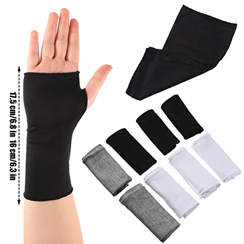 Geyoga 8 Pairs Sun Protection UV Gloves for Women Fingerless Hand UV Protection Glove for Gel Manicures Summer Driving Biking - color: Black, White, Gray