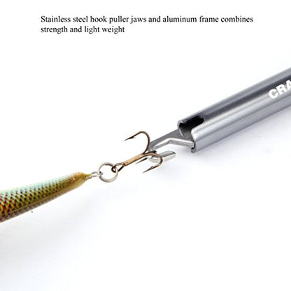 Fishing Hook Remover, Aluminum Fish Hook Remover Tool, Fish Hook Remover Tool Fishing Accessories 9.6in - color: gun metal