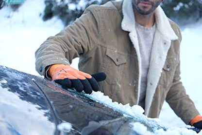 Waterproof cold weather Double Coated Windproof HPT Plam and Fingers Acrylic Terry inner - size: 1 Pair Large