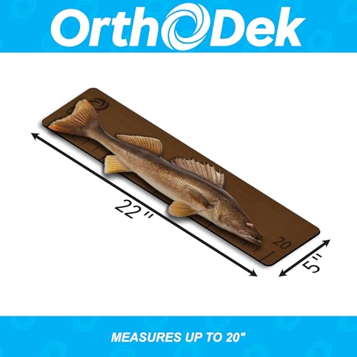 20" Fish Ruler for Boats, Laser Engraved Peel and Stick EVA Foam Fish Measuring Board, Fishing Measurement Tape for Fishing Boats, Yachts, Kayaks (Mocha) - color: Mocha