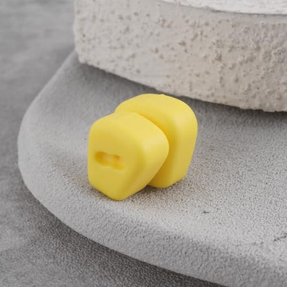 30x Yellow Double Corn Sink Silicone Lure 11.5x9.5mm for European Carp Fishing
