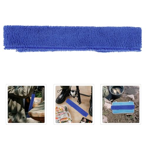 GANAZONO 5pcs Blue Fishing Rod Straps with Reinforced Fabric Material for Stable Grip and Anti-slip Design, Fishing Pole Bands for Secure Rod Wraps