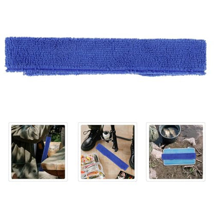 GANAZONO 5pcs Blue Fishing Rod Straps with Reinforced Fabric Material for Stable Grip and Anti-slip Design, Fishing Pole Bands for Secure Rod Wraps