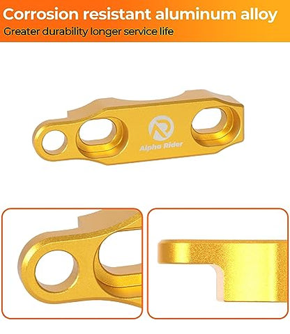 Fishing Reel Rod Clamp Fishing Reels Parts for Penn 20 30 50 70 International V VI Series Reel Rod Clamp Mount Anodized Aluminum Alloy (No Bolts or Screws) - color: Gold