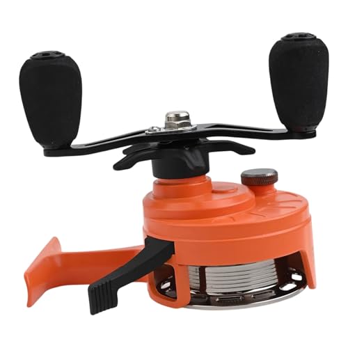 Inline Ice Fishing Reel with 3.2:1 Gear Ratio, 3+1 Ball Bearings, Drop System, for Ice Anglers, Compatible with 0.285mm Line, 101mm Size