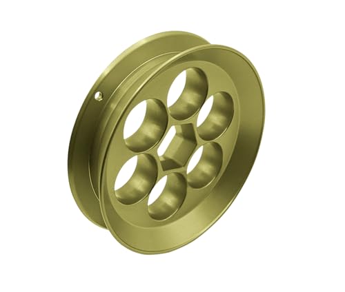 Aluminum Fishing Hand Line Reel Pocket/Travel - color: Green